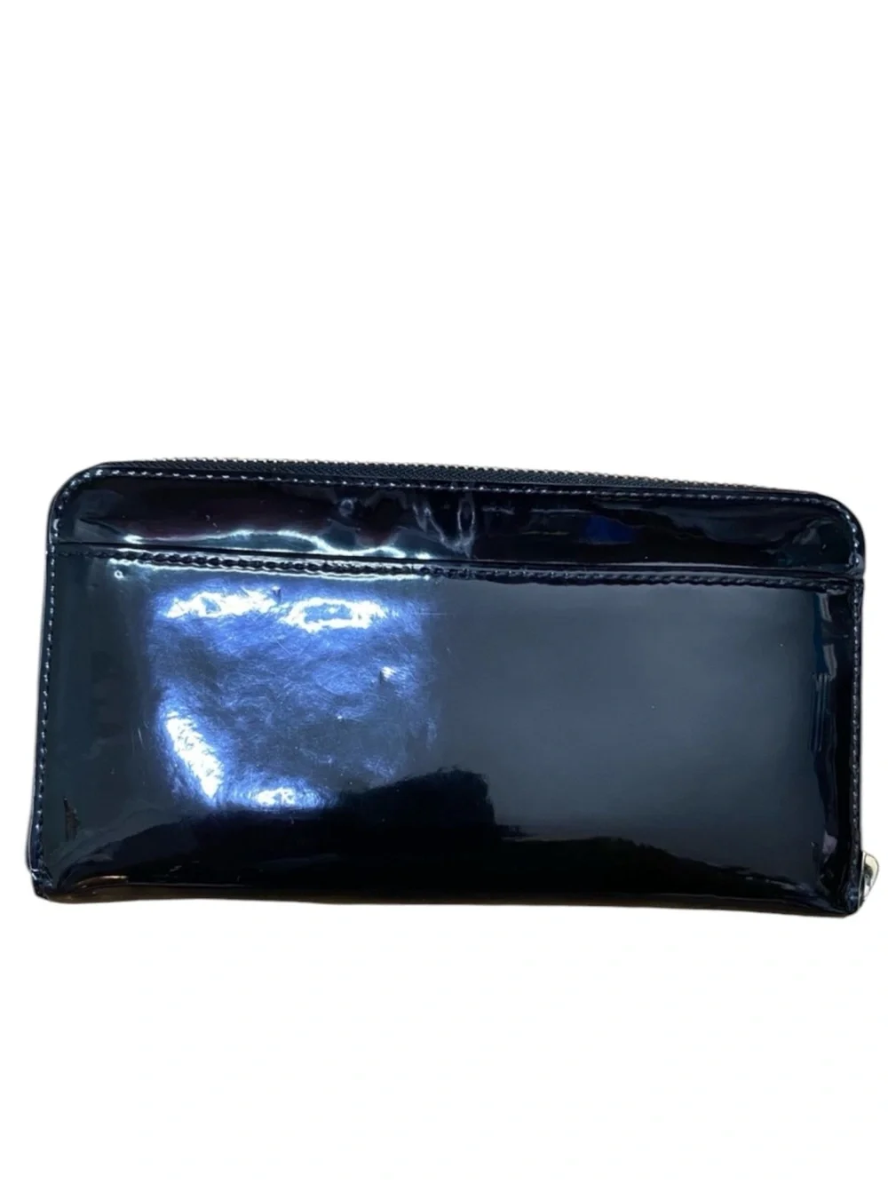 KATE SPADE Pasadena Neda Patent Zip Wallet in Patent Leather Black -- WELL LOVED
